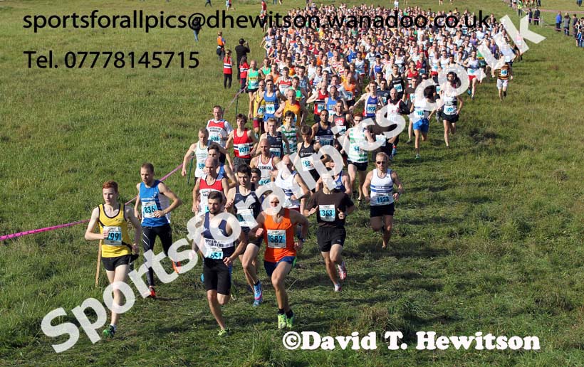 Senior mens North East Harrier League, Cramlington. Photo: David T. Hewitson/Sports for All Pics